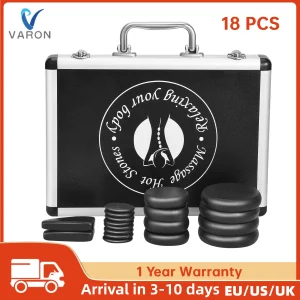 18 Pcs Basalt Hot Stones with Heater Kit