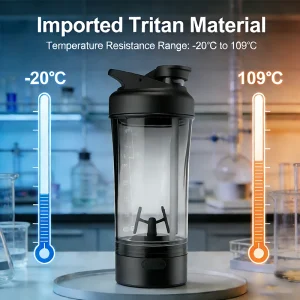 Electric Shaker Bottle Portable Automatic Protein Mixer Cup Type-C Rechargeable Blender Cup