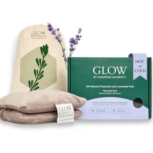 Heating Pad with Flaxseed and Lavender - Microwave and Freezer Compatible Heat Pad for Hot and Cold Therapy