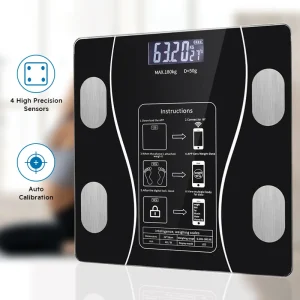 Smart Body Fat Scale Wireless LED Digital Bathroom Weight Scale